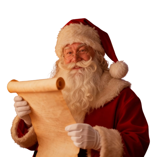 Kerstman met veelgestelde vragen